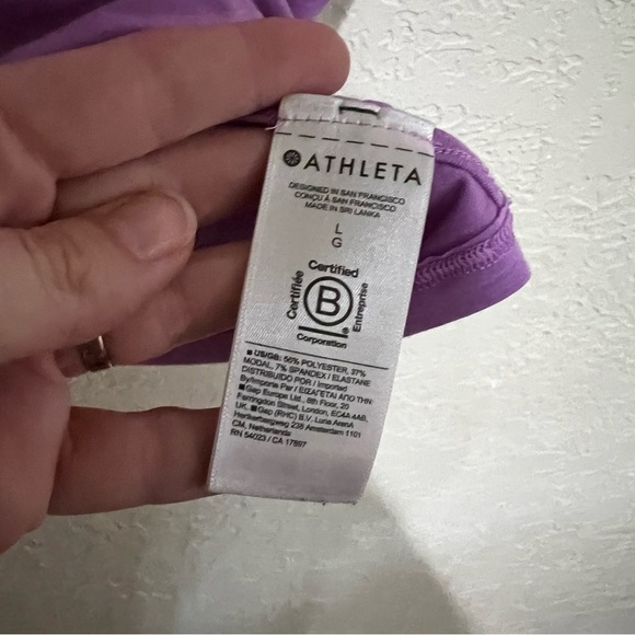 Athleta With Ease Cinch Tee in Orchid - Picture 11 of 12